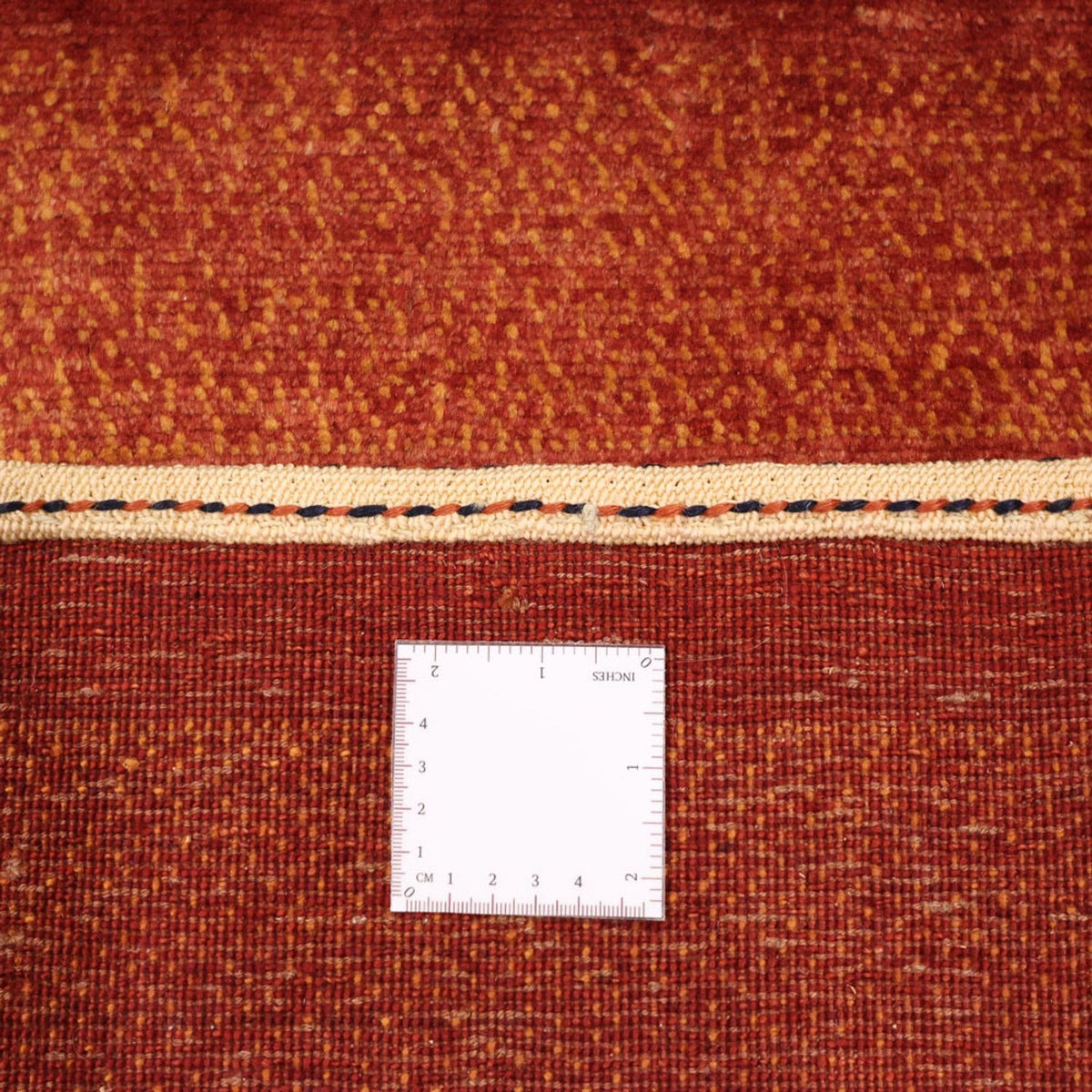 Tapis Gabbeh - Persan Kashkuli - 113 x 97 cm - rouge