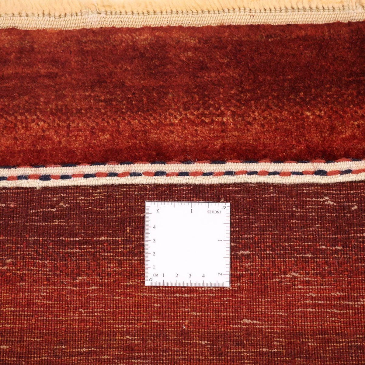 Tapis Gabbeh - Persan Kashkuli - 89 x 80 cm - rouille