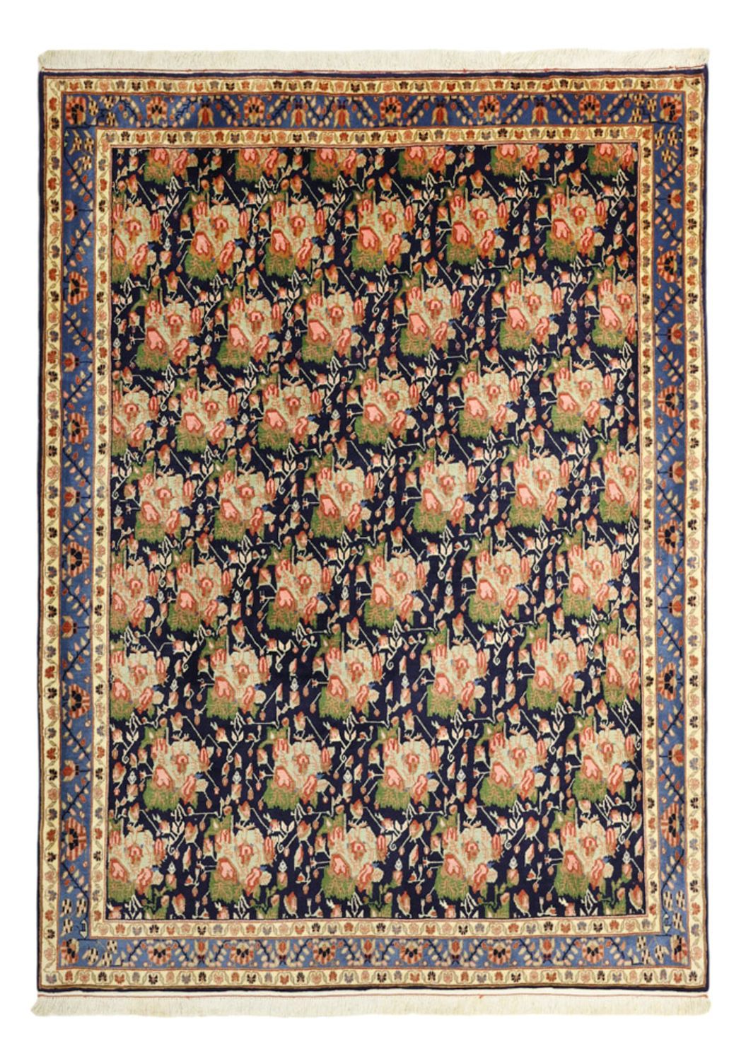 Tapis persan - Nomadic - 199 x 149 cm - bleu foncé