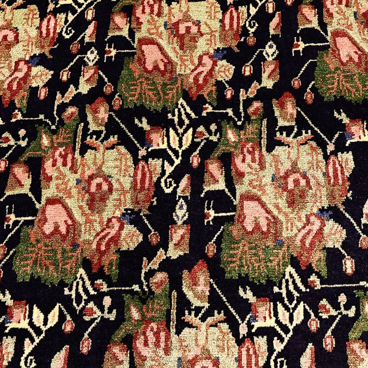 Tapis persan - Nomadic - 199 x 149 cm - bleu foncé