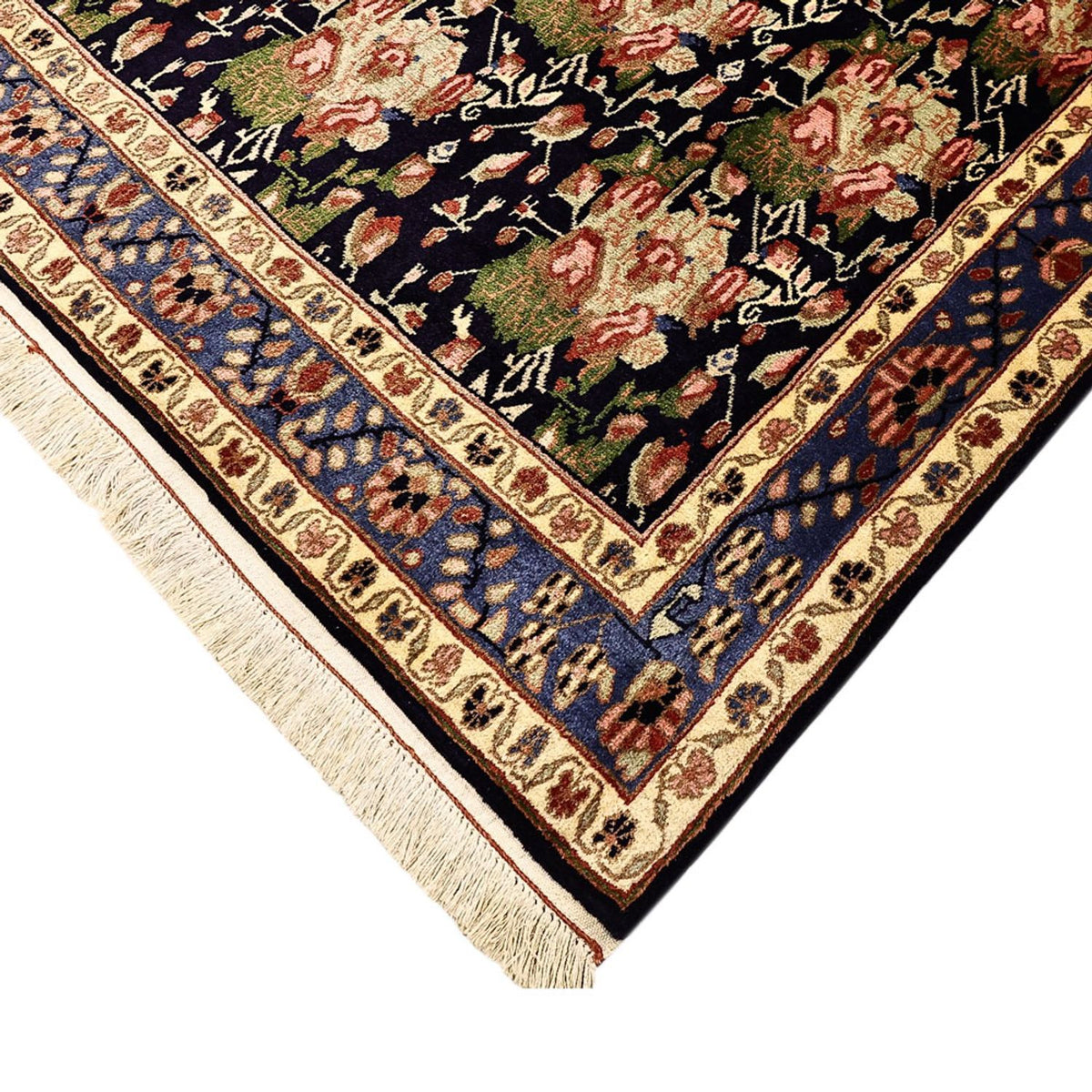 Tapis persan - Nomadic - 199 x 149 cm - bleu foncé