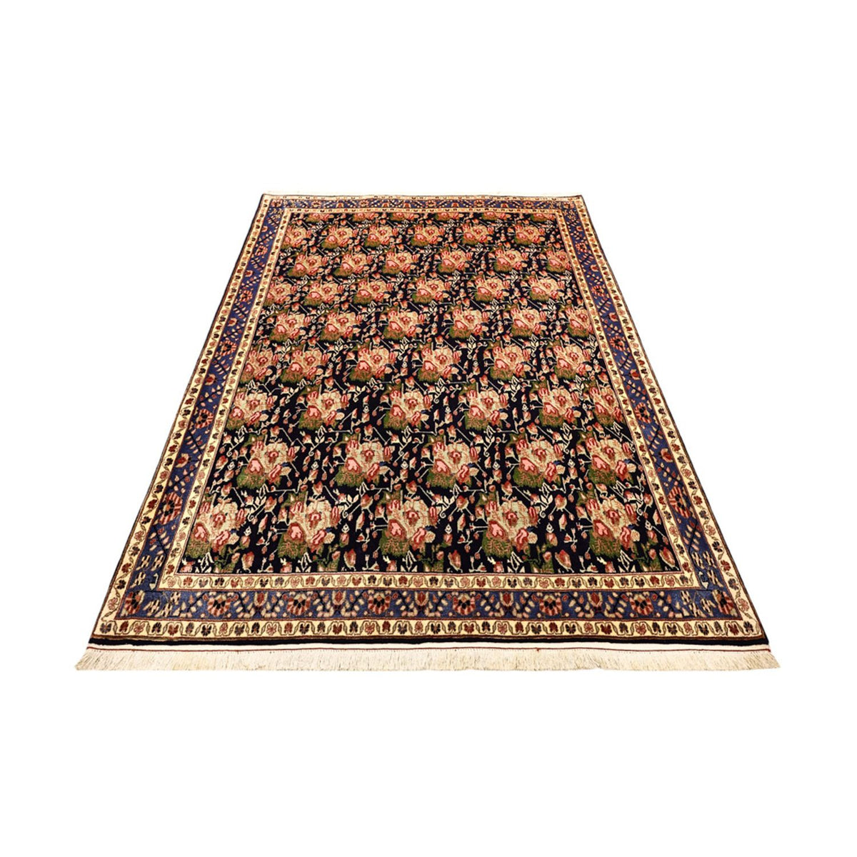 Tapis persan - Nomadic - 199 x 149 cm - bleu foncé