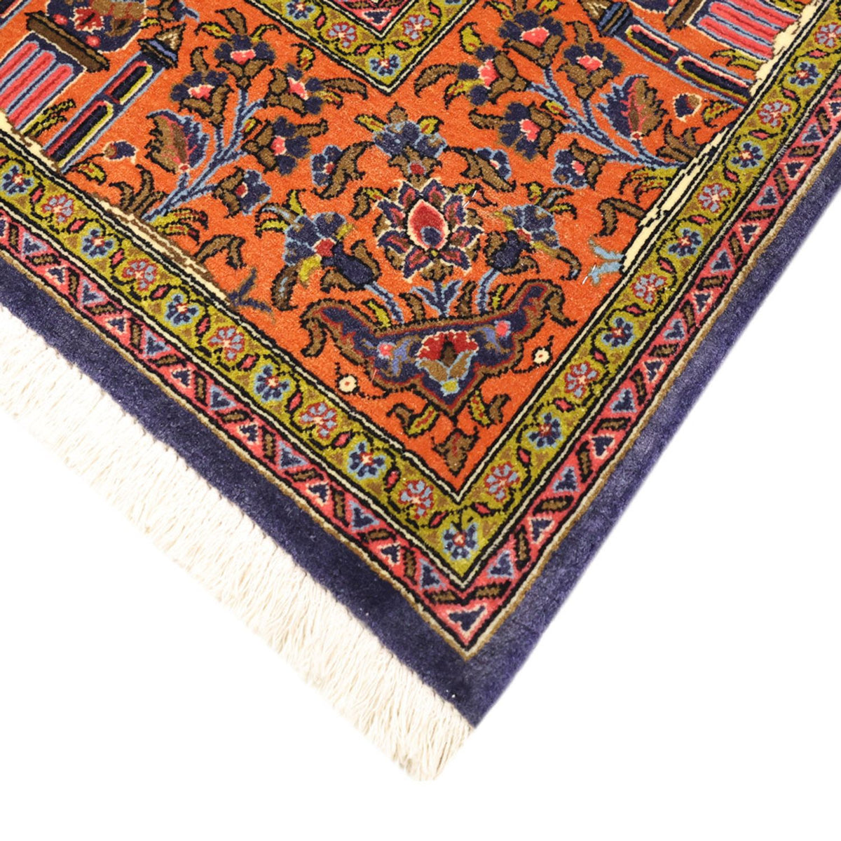 Tapis persan - Classique - 161 x 110 cm - bleu foncé