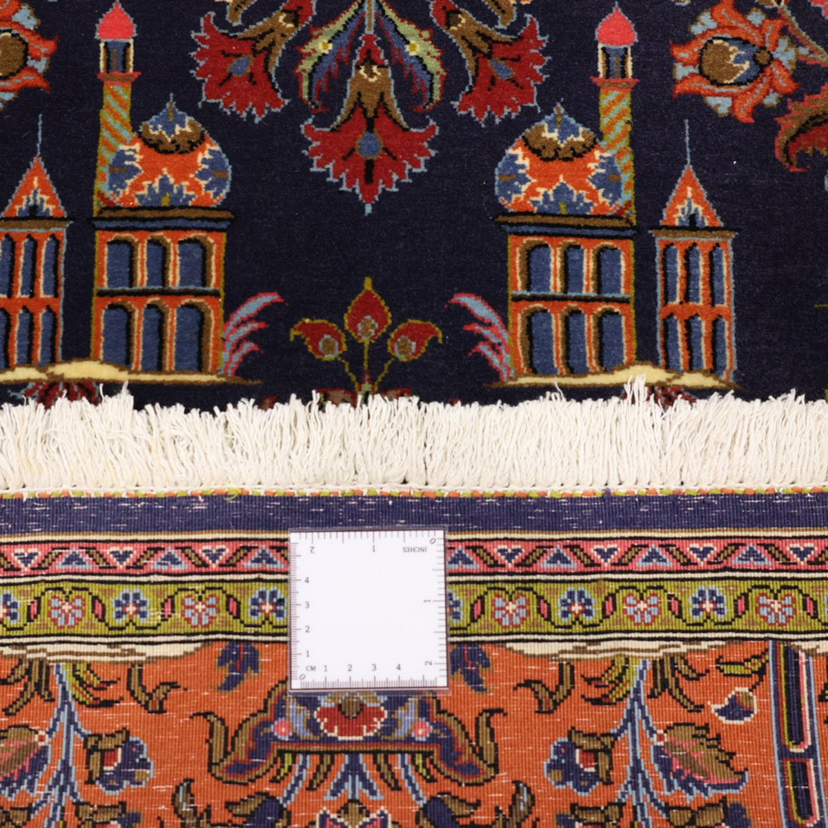 Tapis persan - Classique - 161 x 110 cm - bleu foncé