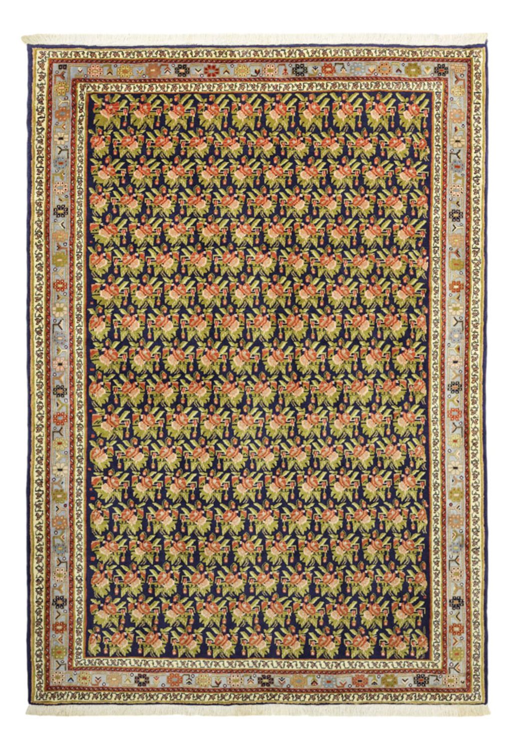Tapis persan - Nomadic - 210 x 148 cm - vert