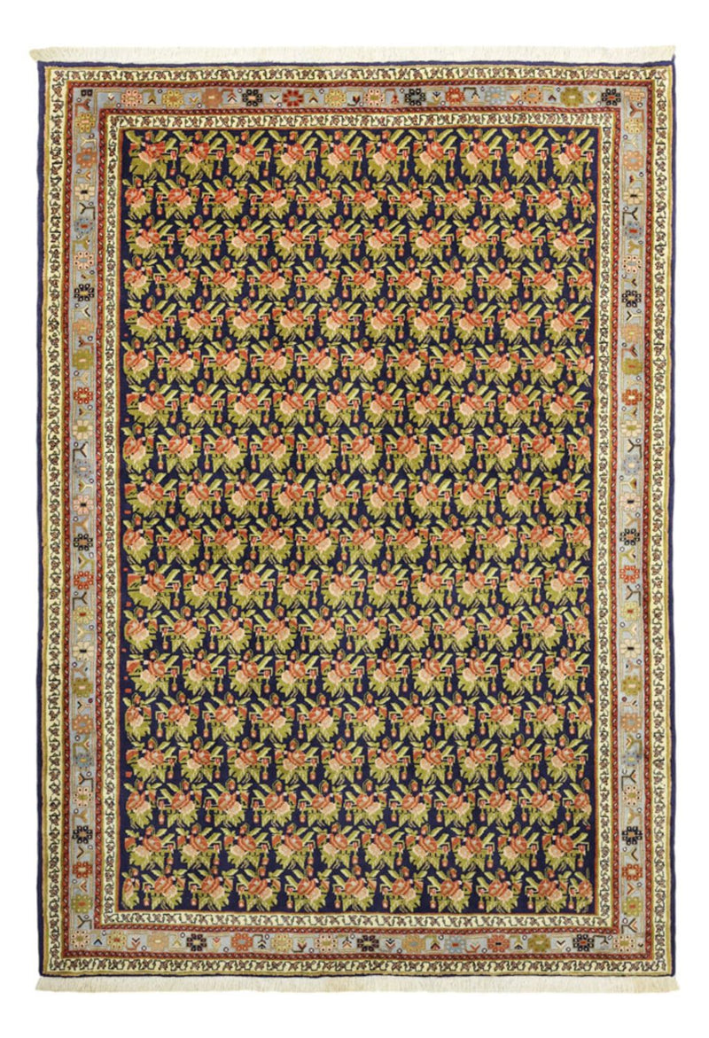 Tapis persan - Nomadic - 210 x 148 cm - vert