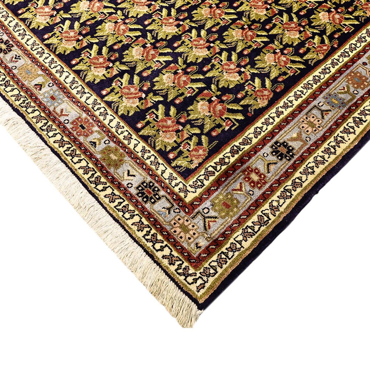 Tapis persan - Nomadic - 210 x 148 cm - vert