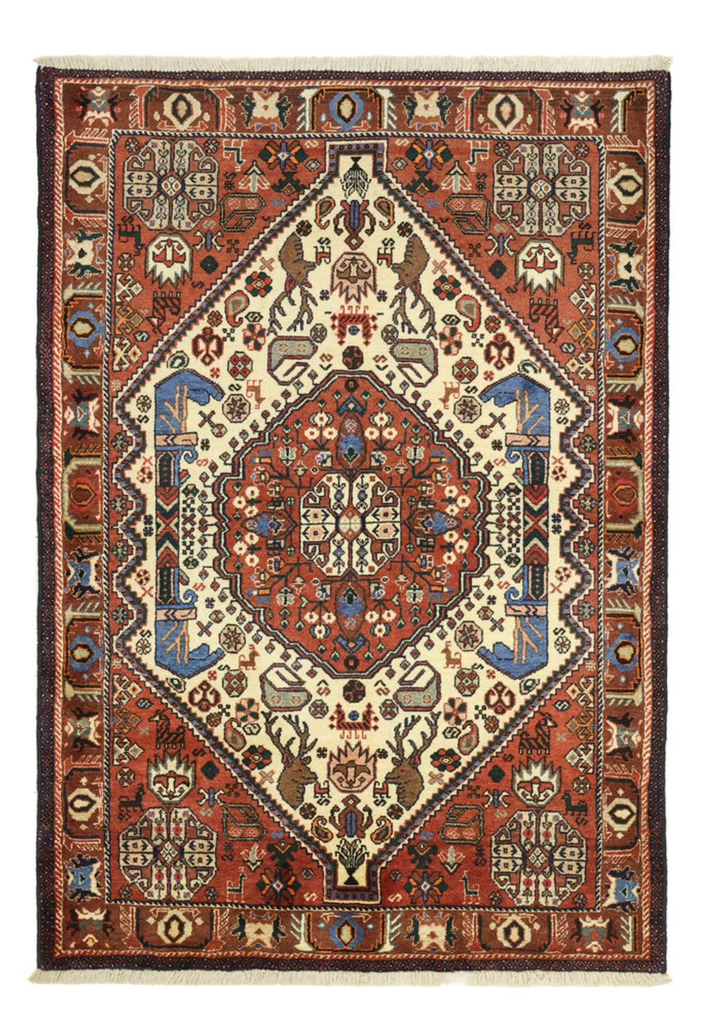 Tapis persan - Nomadic - 153 x 105 cm - beige