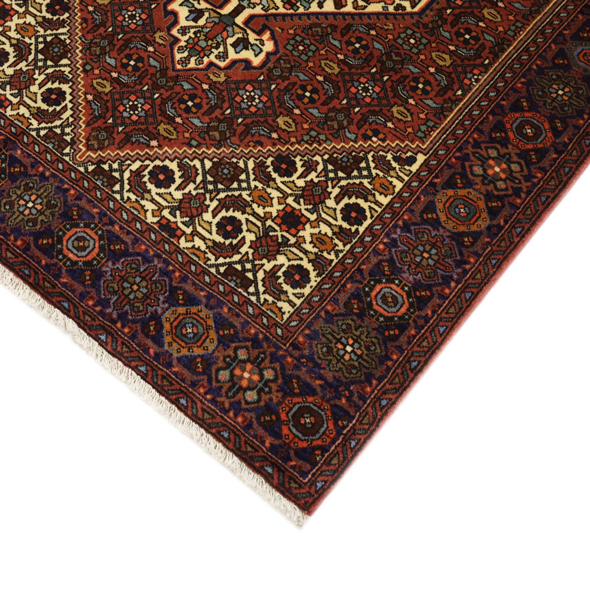 Tapis persan - Nomadic - 152 x 101 cm - rouge foncé