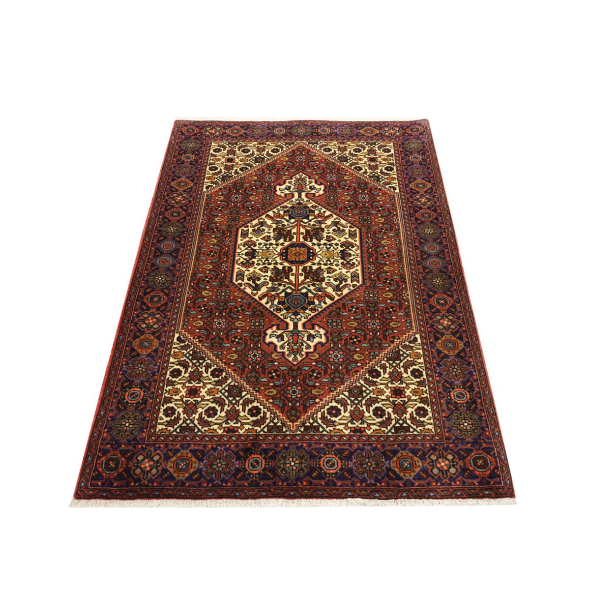 Tapis persan - Nomadic - 152 x 101 cm - rouge foncé