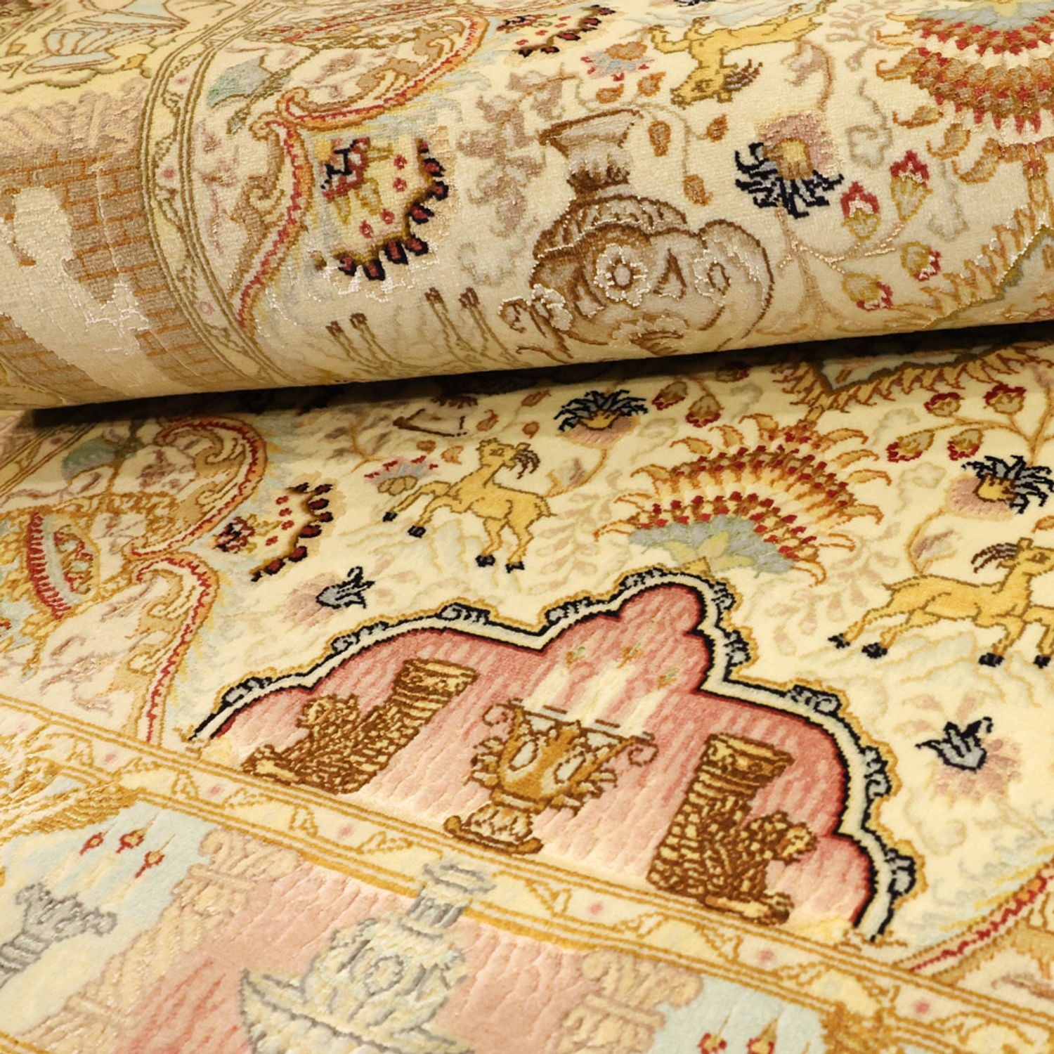 Tapis persan - Tabriz - Royal - 160 x 101 cm - beige