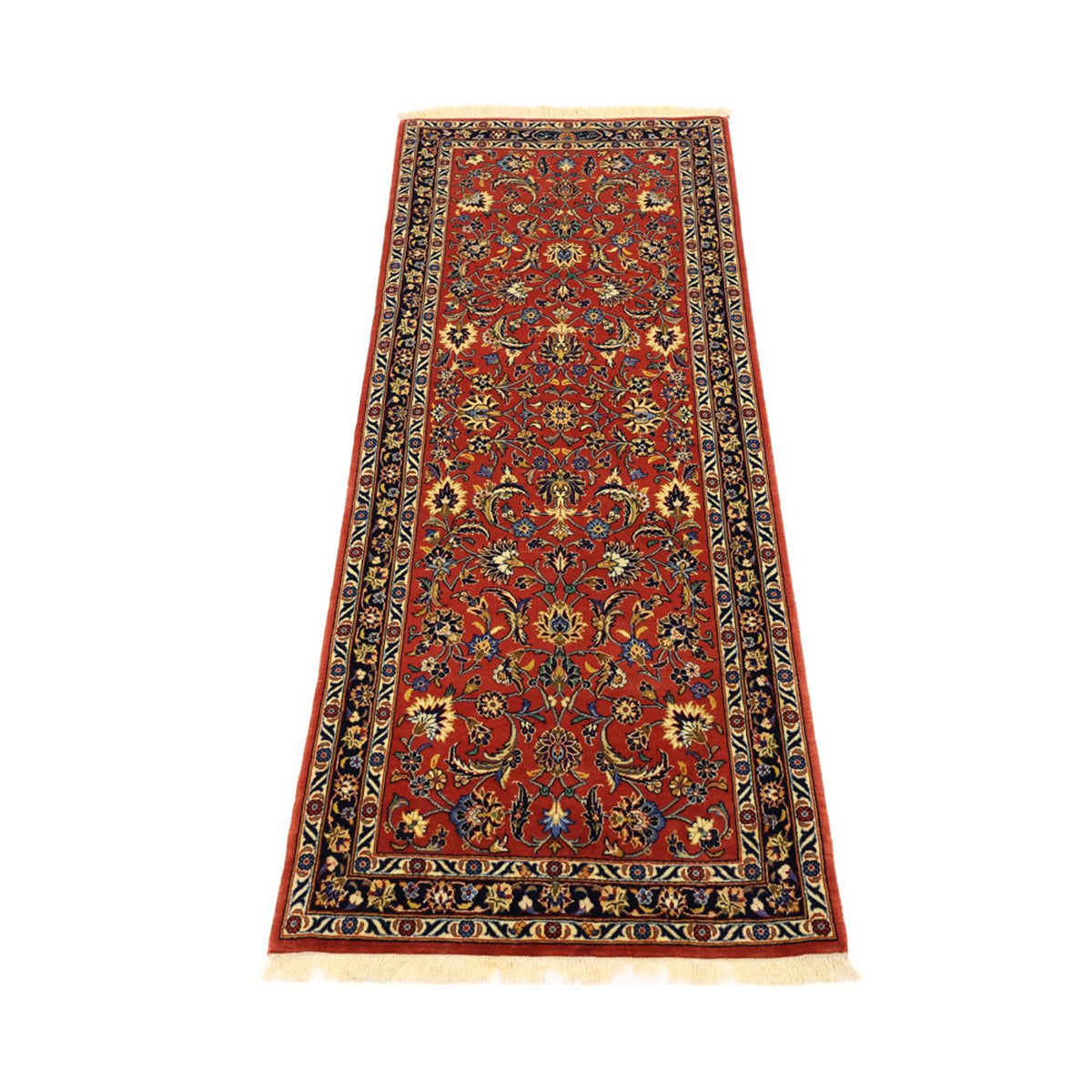Tapis de couloir Tapis persan - Keshan - 151 x 57 cm - rouge