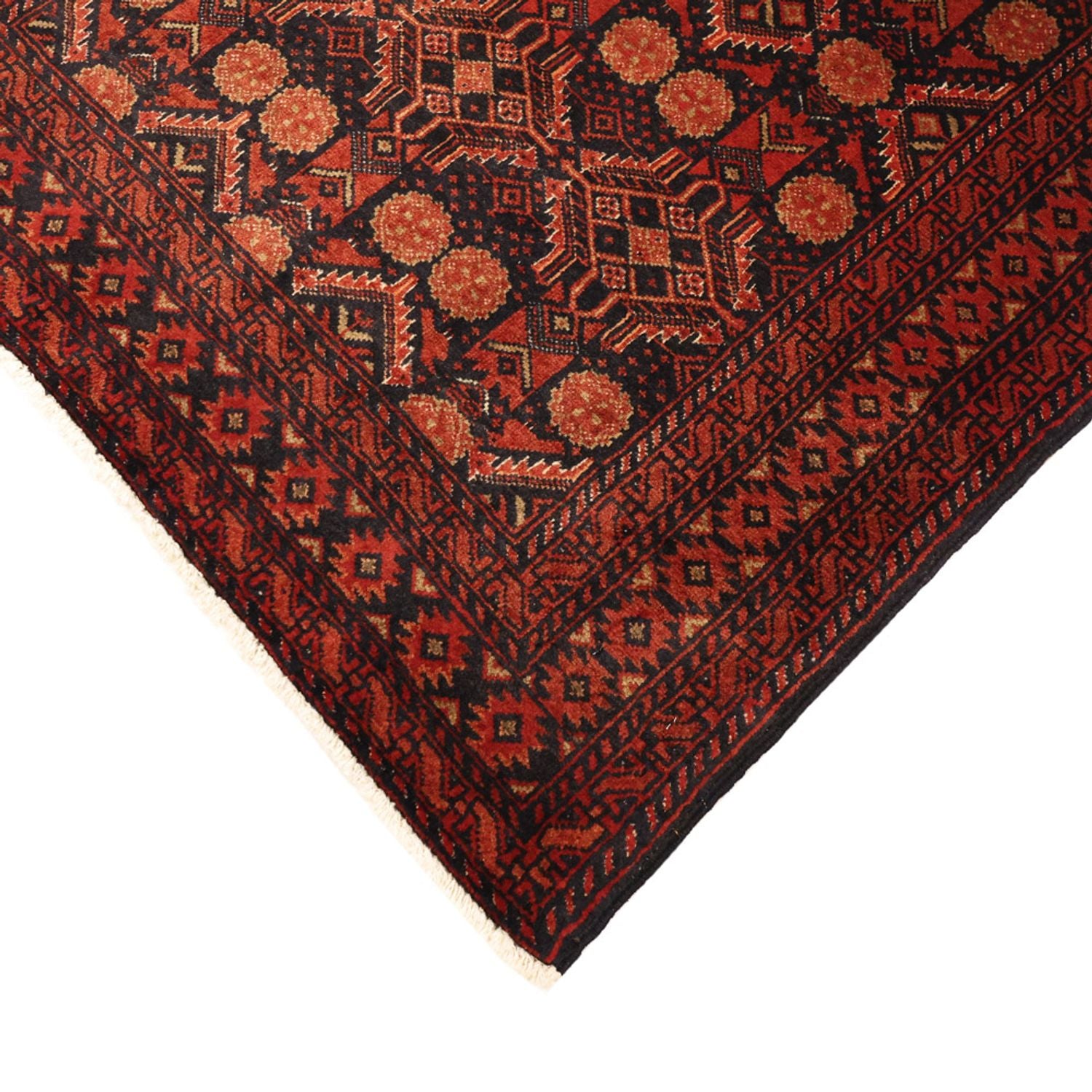 Tapis de couloir Tapis Belutsch - 198 x 102 cm - rouge foncé
