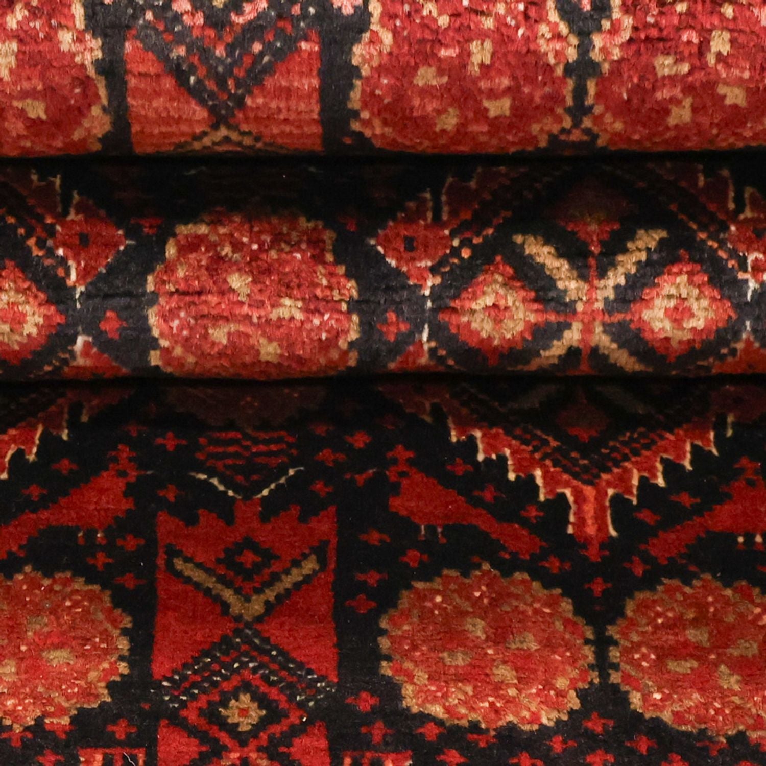 Tapis de couloir Tapis Belutsch - 198 x 102 cm - rouge foncé