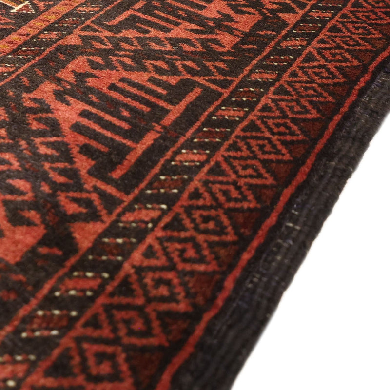Tapis de couloir Tapis Belutsch - 192 x 98 cm - rouge foncé