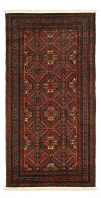 Tapis de couloir Tapis Belutsch - 194 x 97 cm - rouge foncé