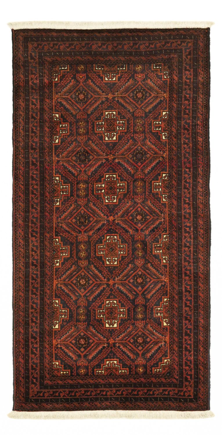 Tapis de couloir Tapis Belutsch - 194 x 97 cm - rouge foncé