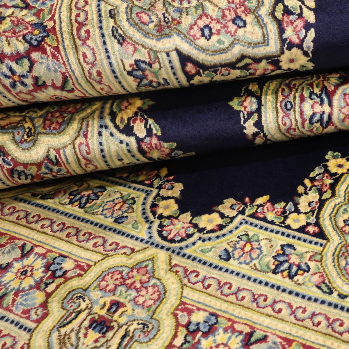 Tapis persan - Classique - Royal - 148 x 89 cm - bleu foncé