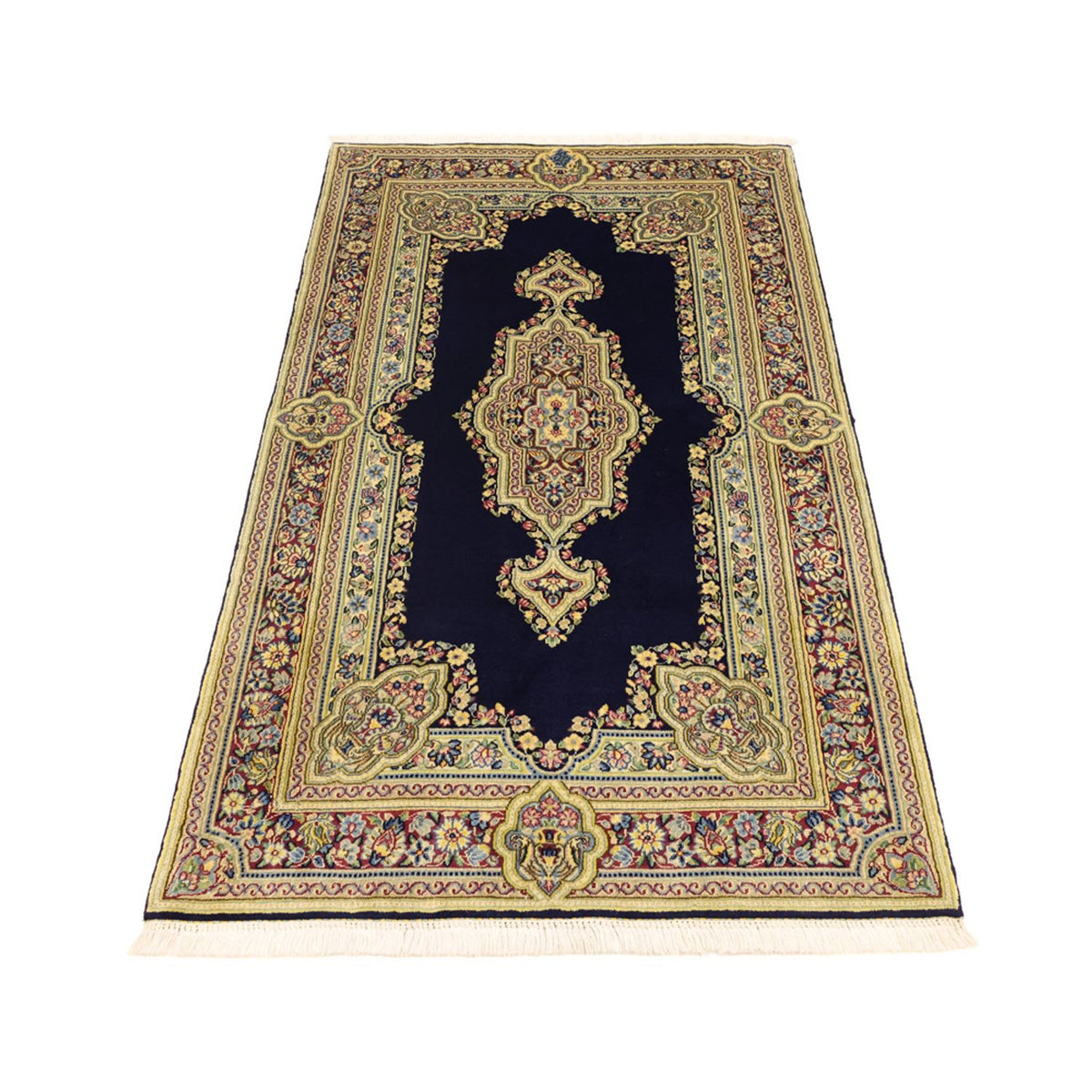Tapis persan - Classique - Royal - 148 x 89 cm - bleu foncé