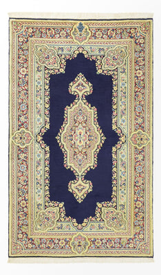 Tapis persan - Classique - Royal - 147 x 90 cm - bleu foncé