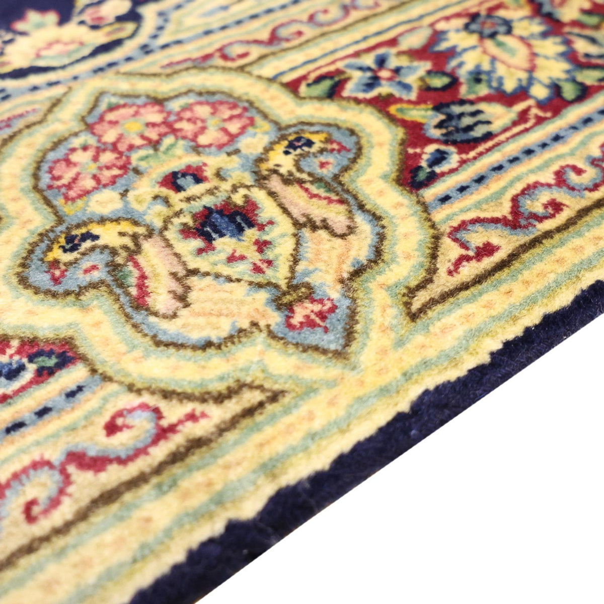 Tapis persan - Classique - Royal - 147 x 90 cm - bleu foncé