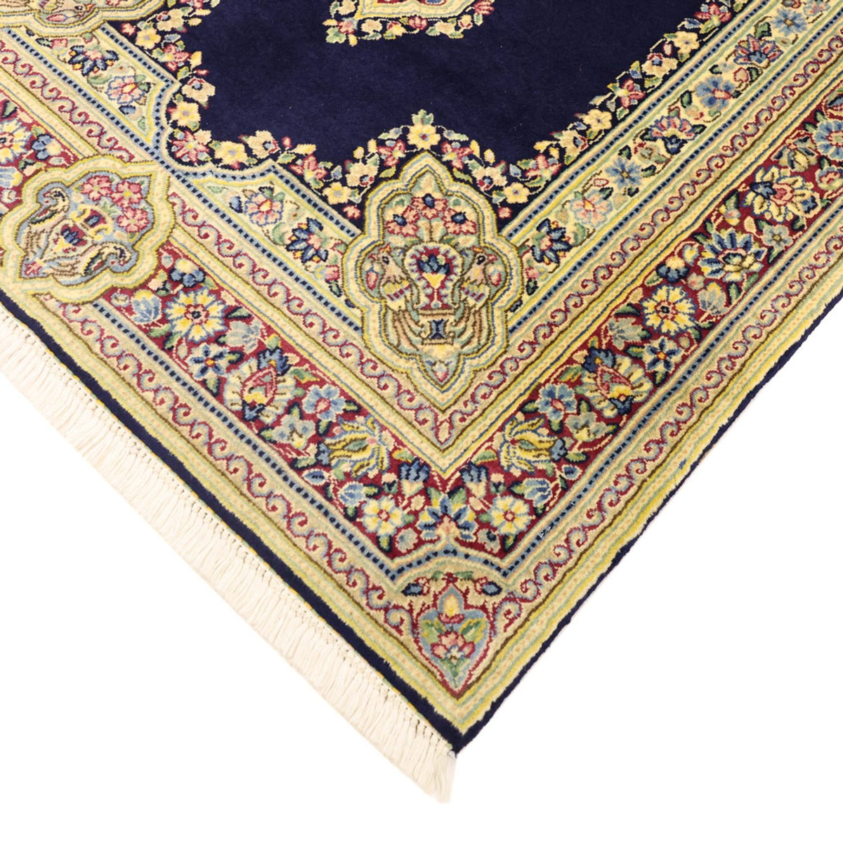 Tapis persan - Classique - Royal - 147 x 90 cm - bleu foncé