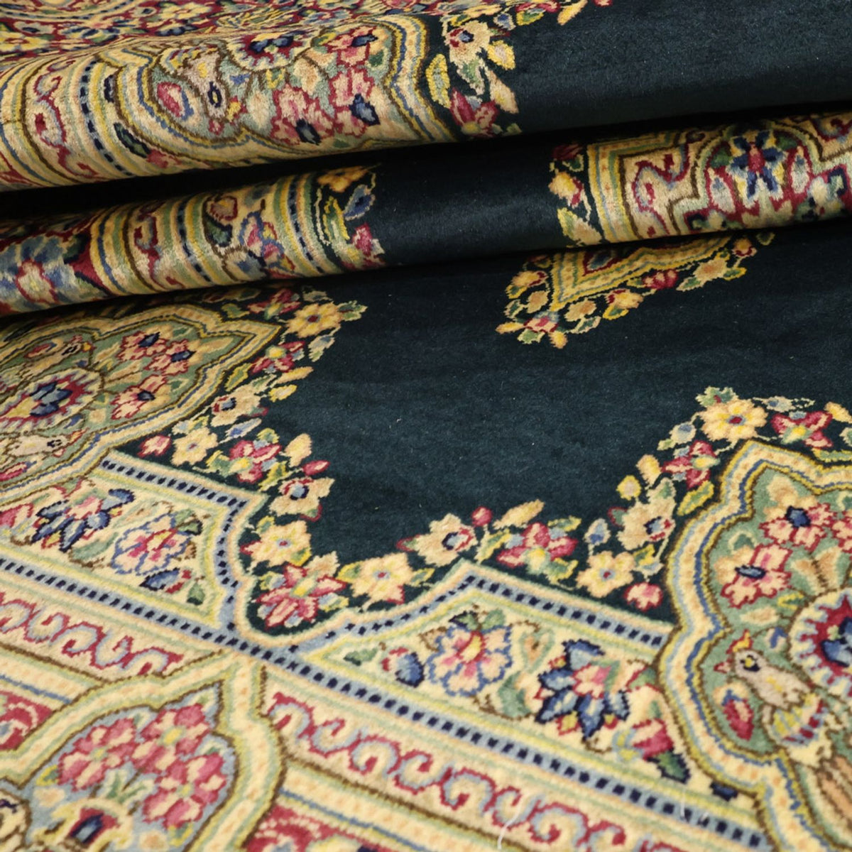 Tapis persan - Classique - Royal - 152 x 90 cm - vert foncé