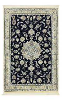 Tapis persan - Nain - Royal - 136 x 86 cm - bleu foncé