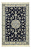 Tapis persan - Nain - Royal - 137 x 88 cm - bleu foncé