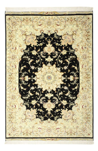 Tapis persan - Tabriz - Royal - 152 x 99 cm - bleu foncé