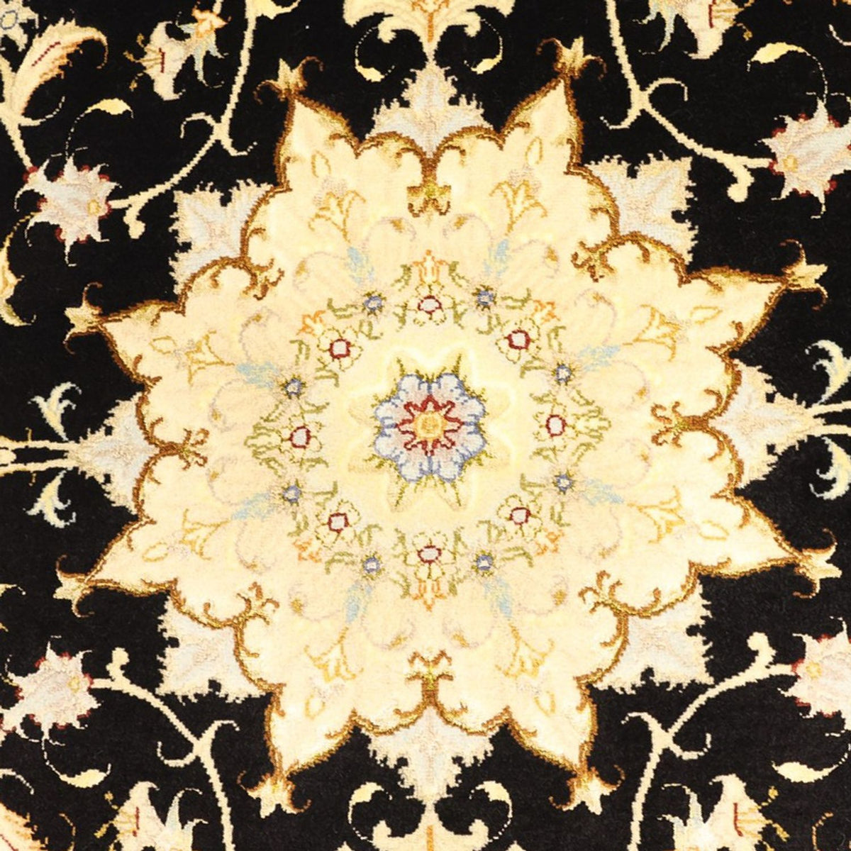 Tapis persan - Tabriz - Royal - 152 x 99 cm - bleu foncé