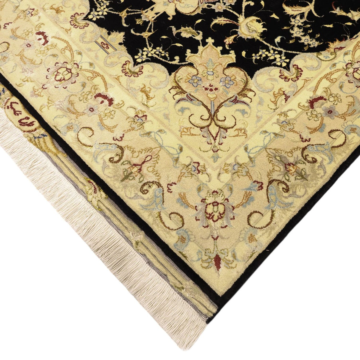 Tapis persan - Tabriz - Royal - 152 x 99 cm - bleu foncé