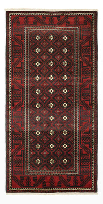 Tapis de couloir Tapis Belutsch - 199 x 102 cm - rouge foncé