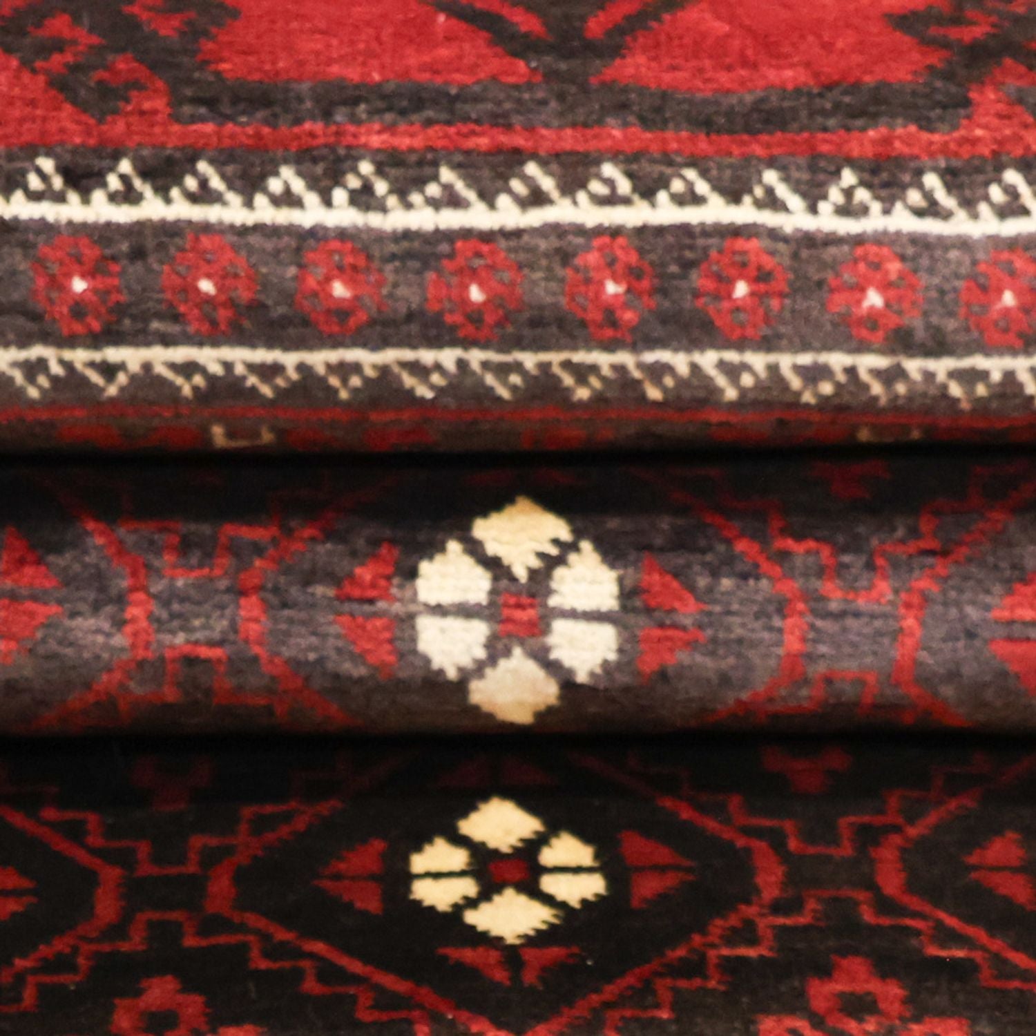 Tapis de couloir Tapis Belutsch - 199 x 102 cm - rouge foncé