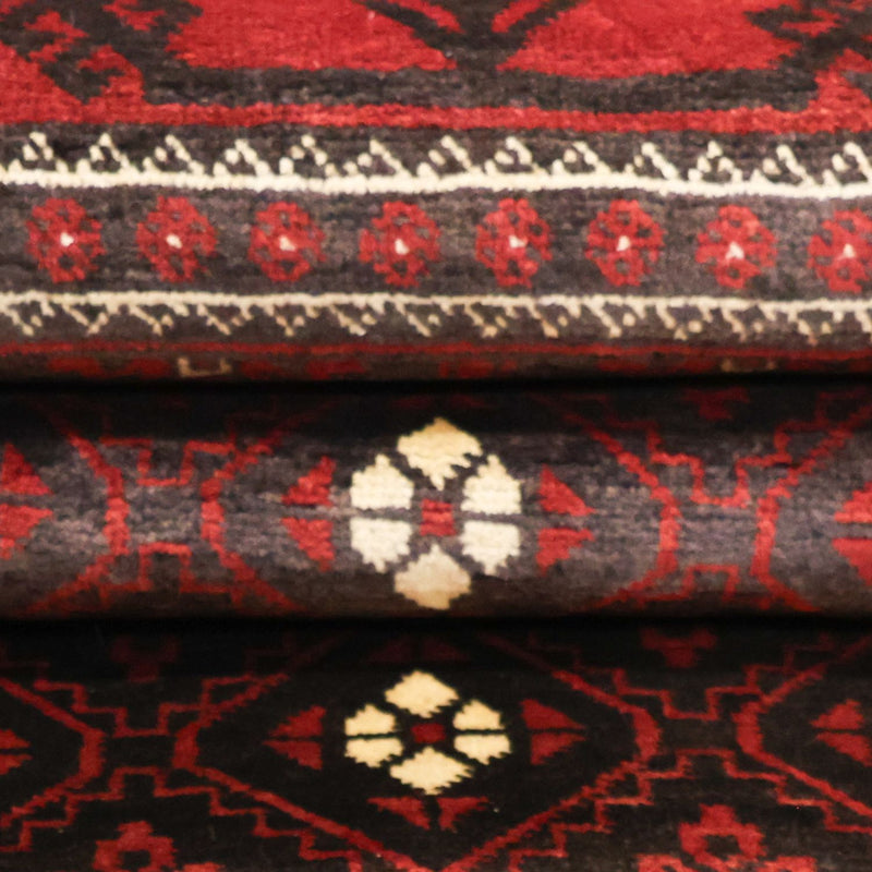 Tapis de couloir Tapis Belutsch - 199 x 102 cm - rouge foncé
