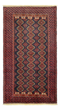Tapis de couloir Tapis Belutsch - 197 x 106 cm - rouge foncé