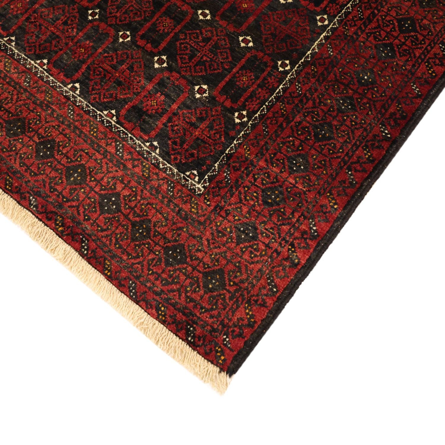 Tapis de couloir Tapis Belutsch - 196 x 107 cm - rouge foncé