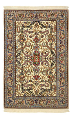 Tapis persan - Isfahan - Premium - Chaîne de soie - 171 x 111 cm - beige