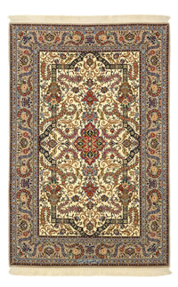 Tapis persan - Isfahan - Premium - Chaîne de soie - 171 x 111 cm - beige