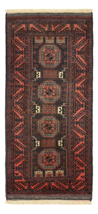 Tapis de couloir Tapis Belutsch - 196 x 92 cm - rouge foncé