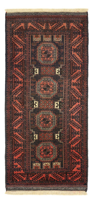 Tapis de couloir Tapis Belutsch - 196 x 92 cm - rouge foncé
