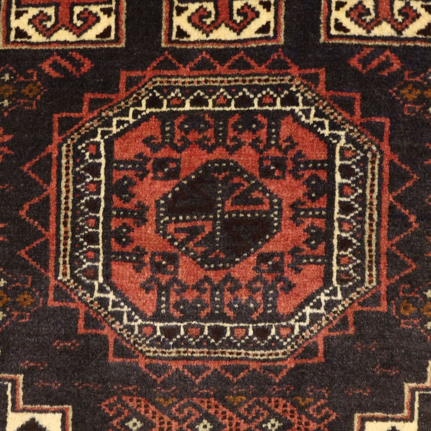Tapis de couloir Tapis Belutsch - 196 x 92 cm - rouge foncé