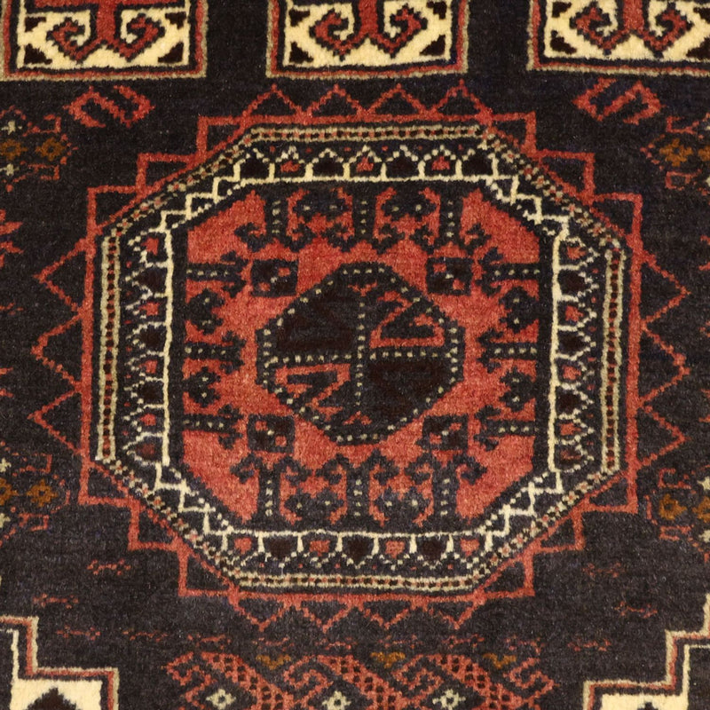Tapis de couloir Tapis Belutsch - 196 x 92 cm - rouge foncé