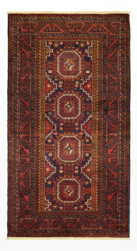 Tapis de couloir Tapis Belutsch - 188 x 101 cm - rouge foncé