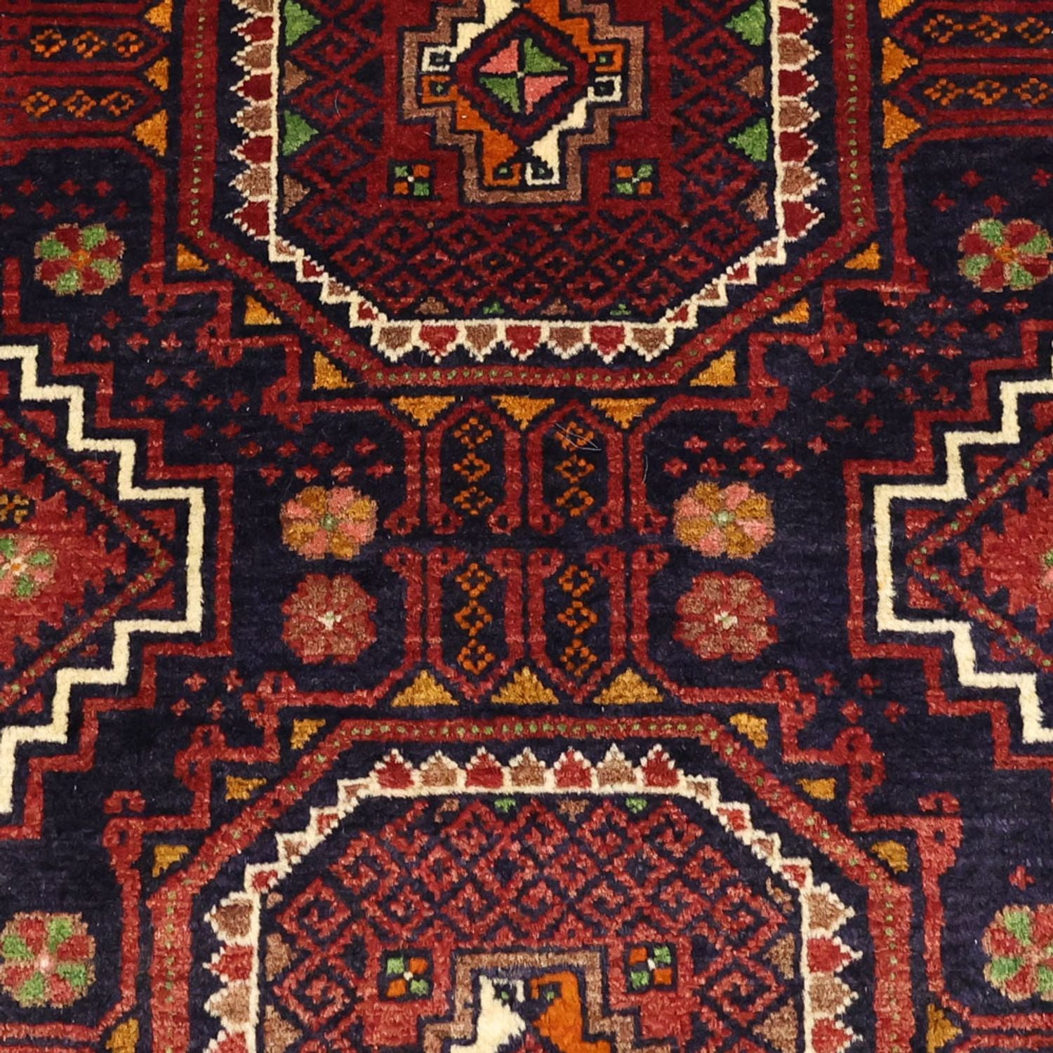 Tapis de couloir Tapis Belutsch - 188 x 101 cm - rouge foncé