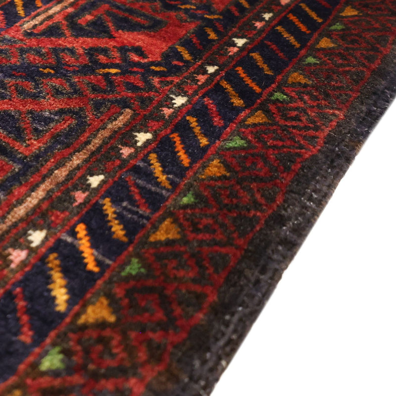 Tapis de couloir Tapis Belutsch - 188 x 101 cm - rouge foncé