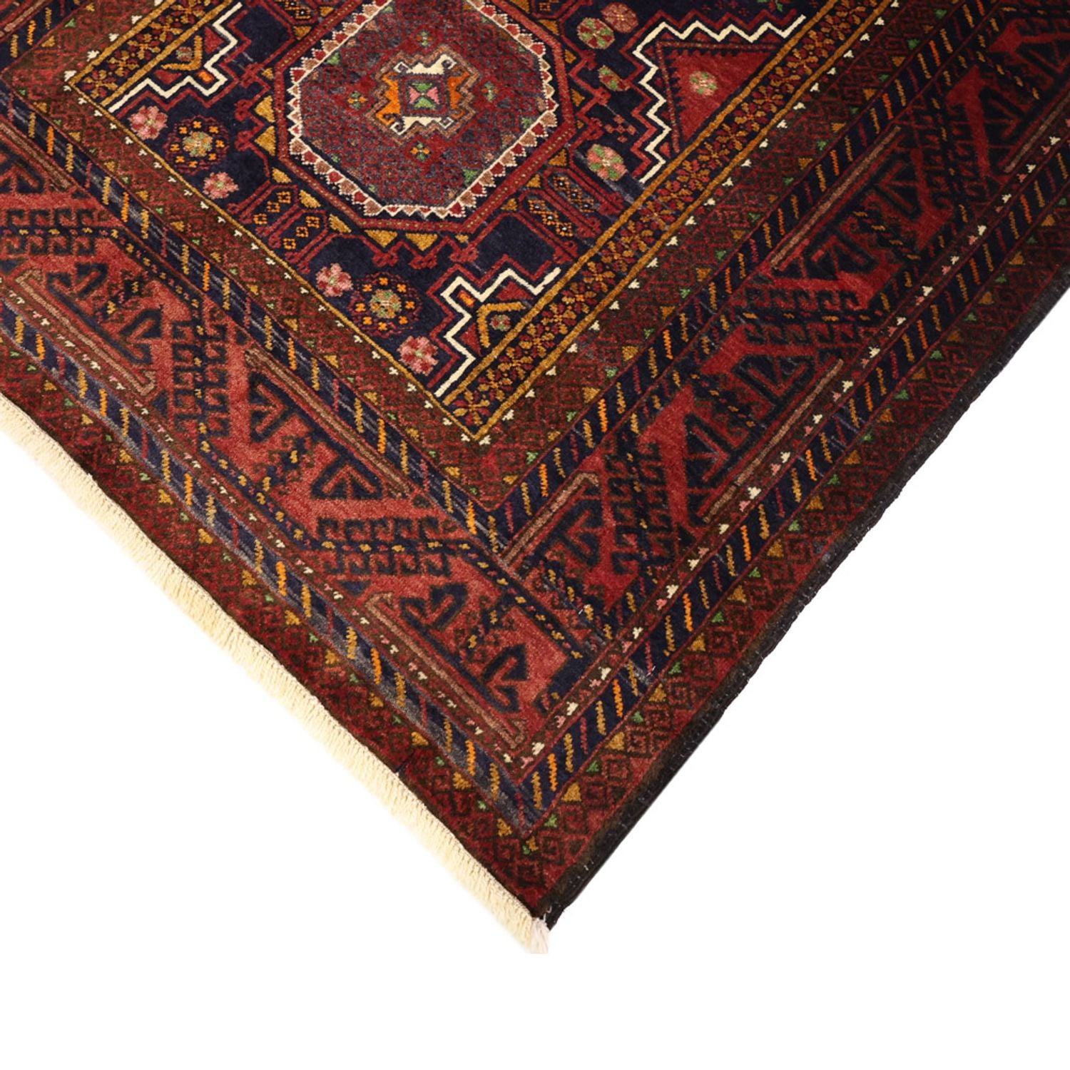Tapis de couloir Tapis Belutsch - 188 x 101 cm - rouge foncé