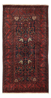 Tapis de couloir Tapis Belutsch - 200 x 107 cm - rouge foncé