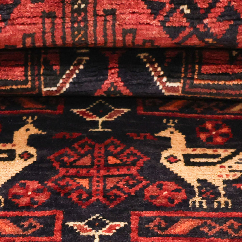 Tapis de couloir Tapis Belutsch - 200 x 107 cm - rouge foncé