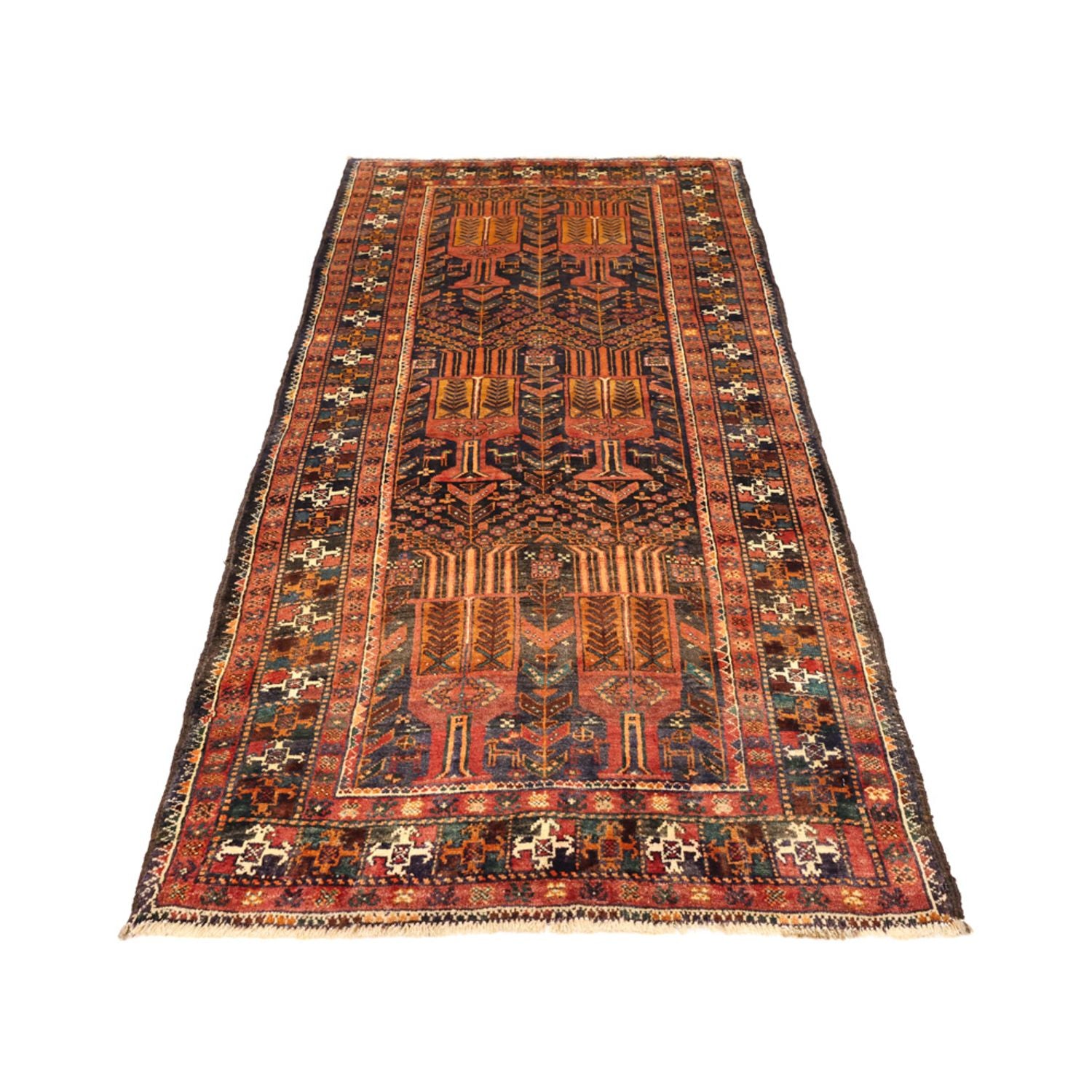 Tapis de couloir Tapis Belutsch - 212 x 106 cm - rouge foncé